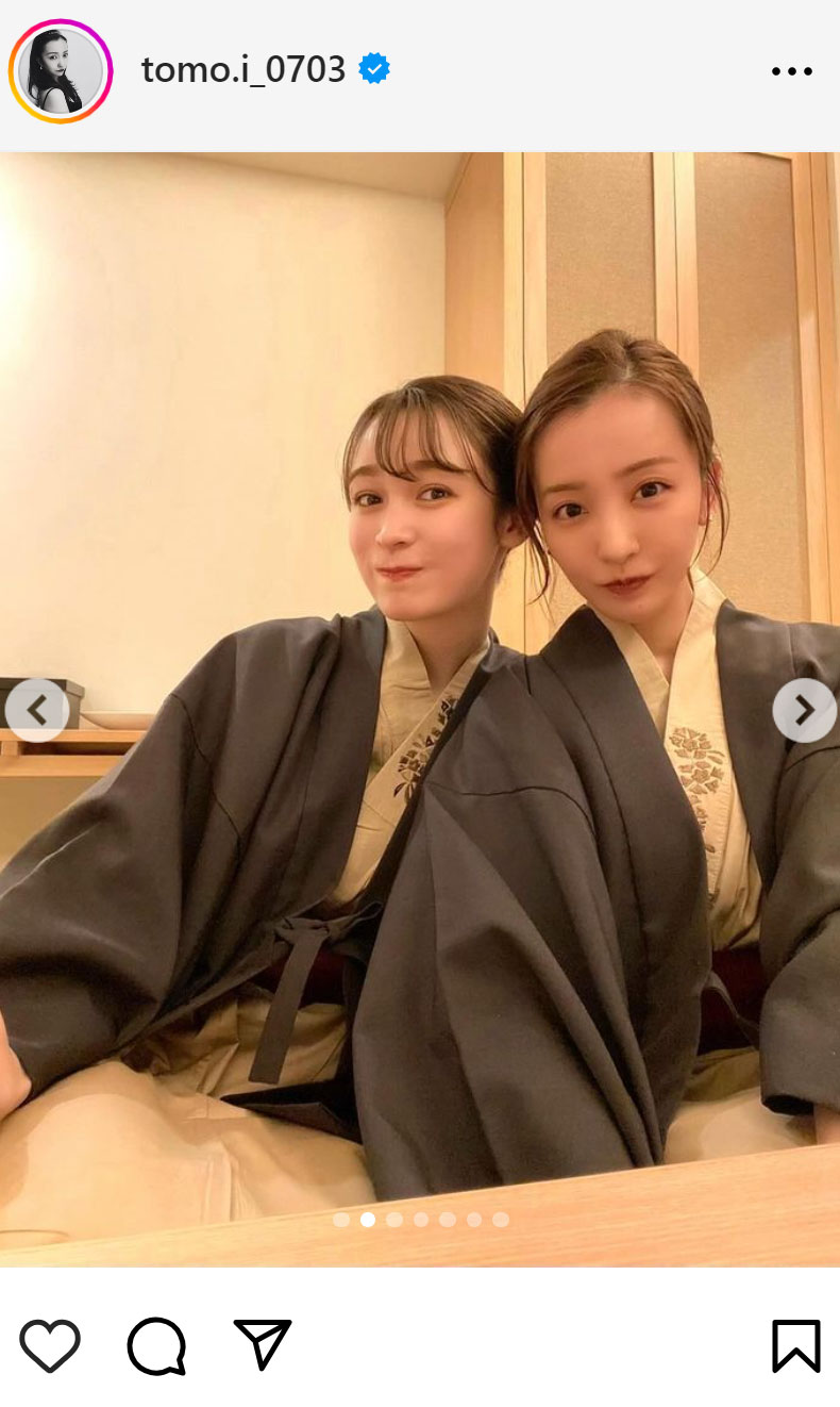 板野友美のインスタグラムから