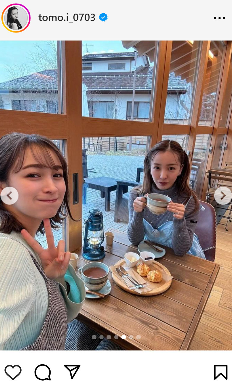 板野友美のインスタグラムから