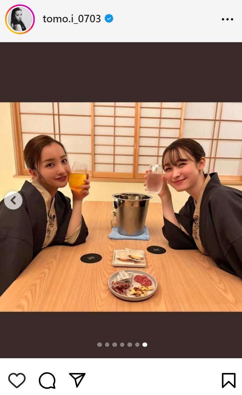板野友美のインスタグラムから