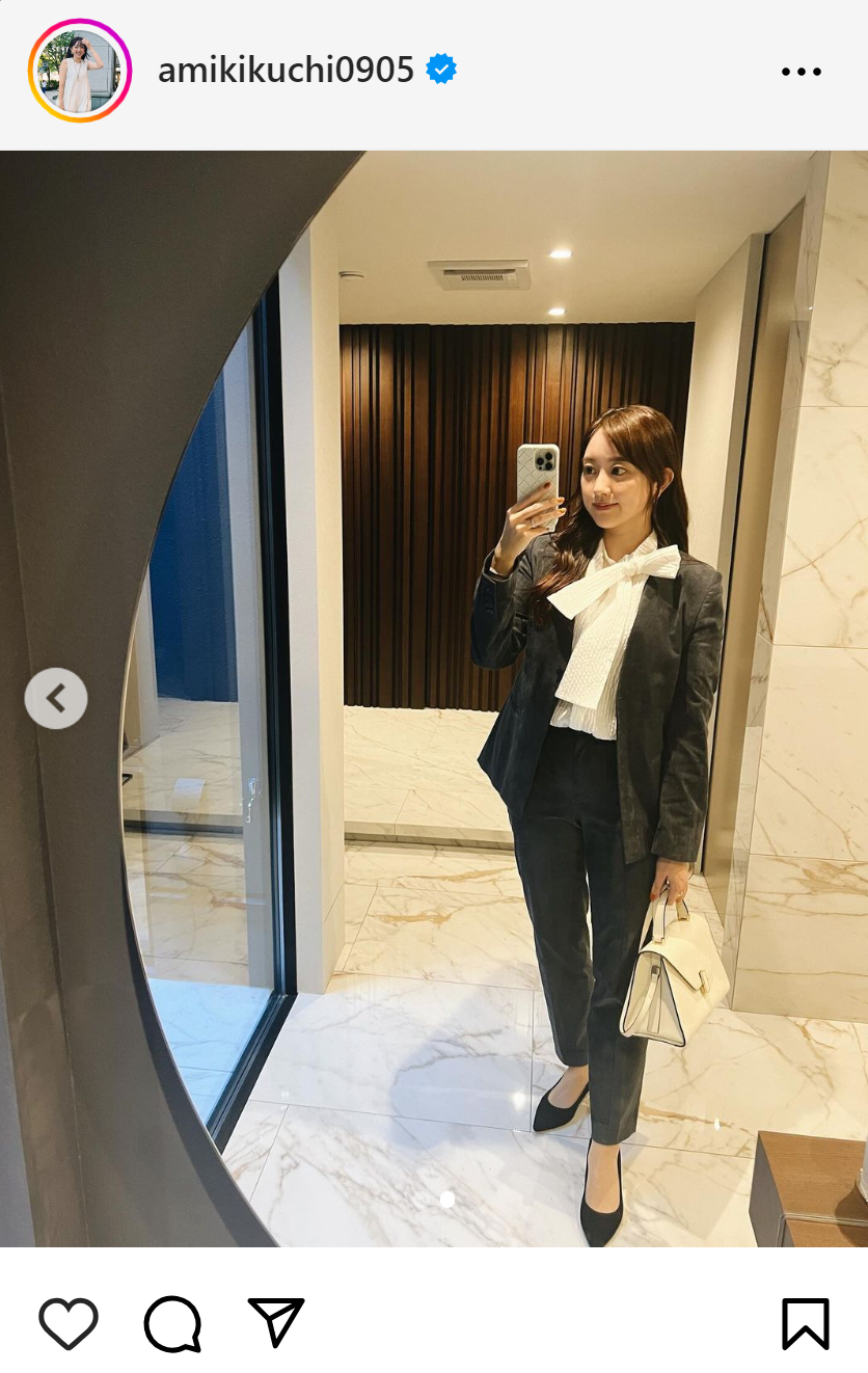 菊地亜美のインスタグラムから