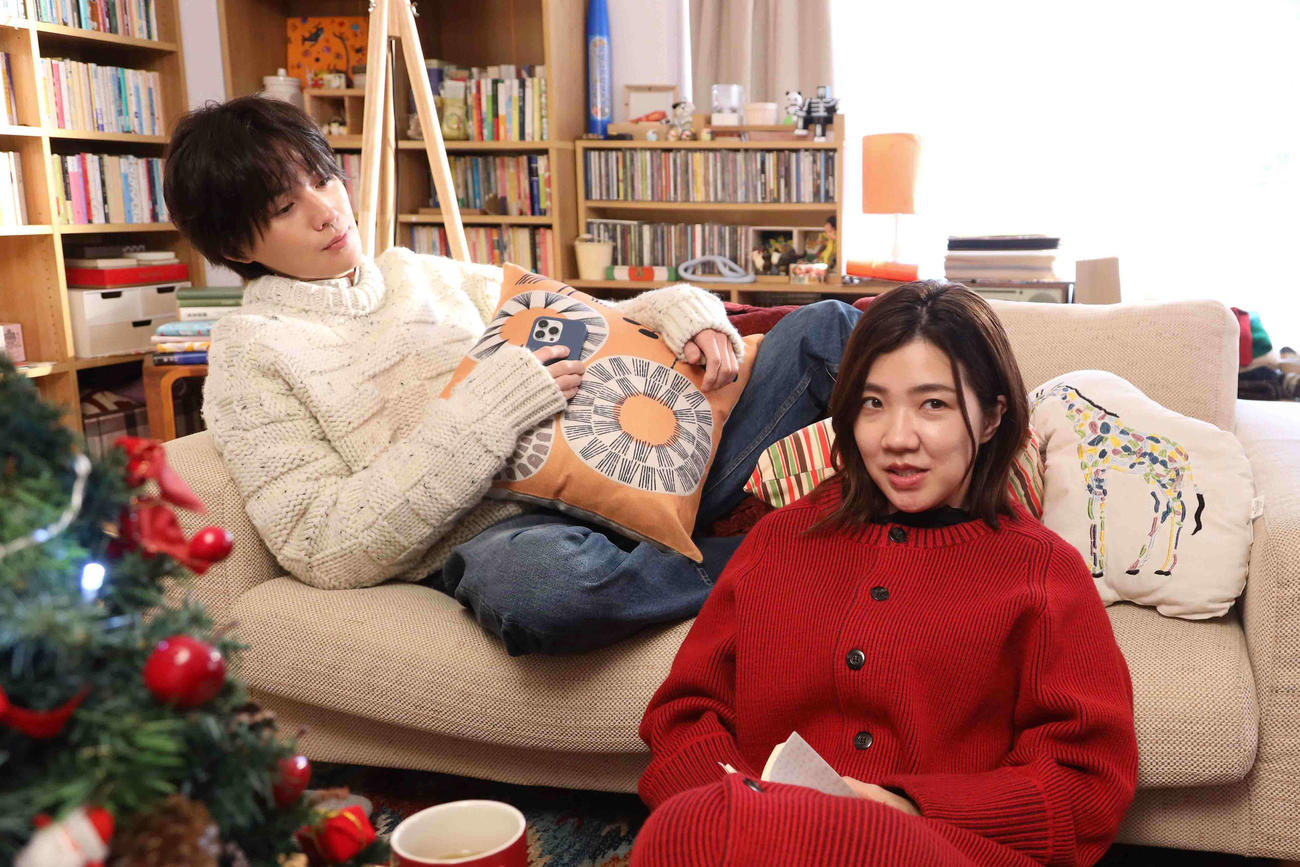 フジテレビ系「婚活1000本ノック」に出演する八木勇征、福田麻貴(C)フジテレビ