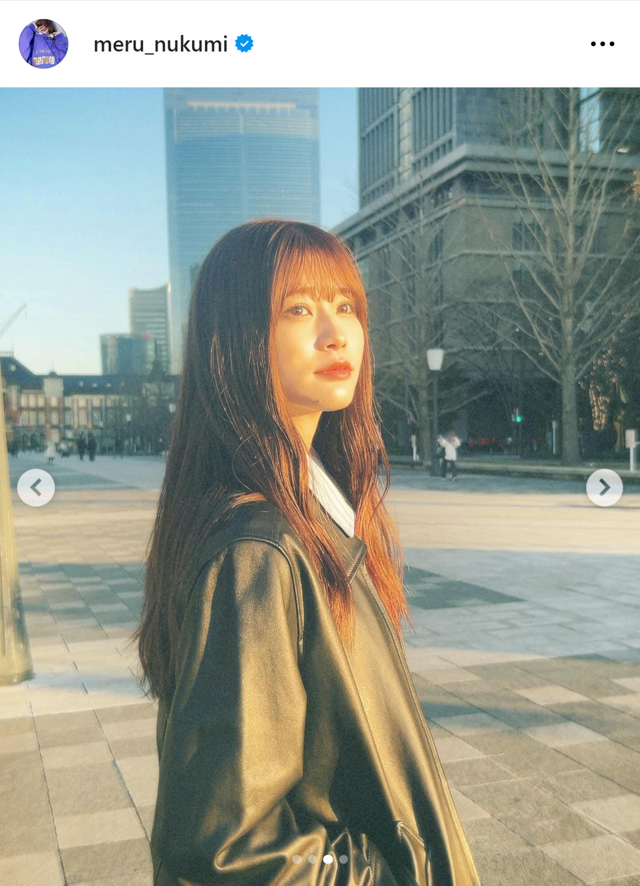 生見愛瑠のインスタグラムから