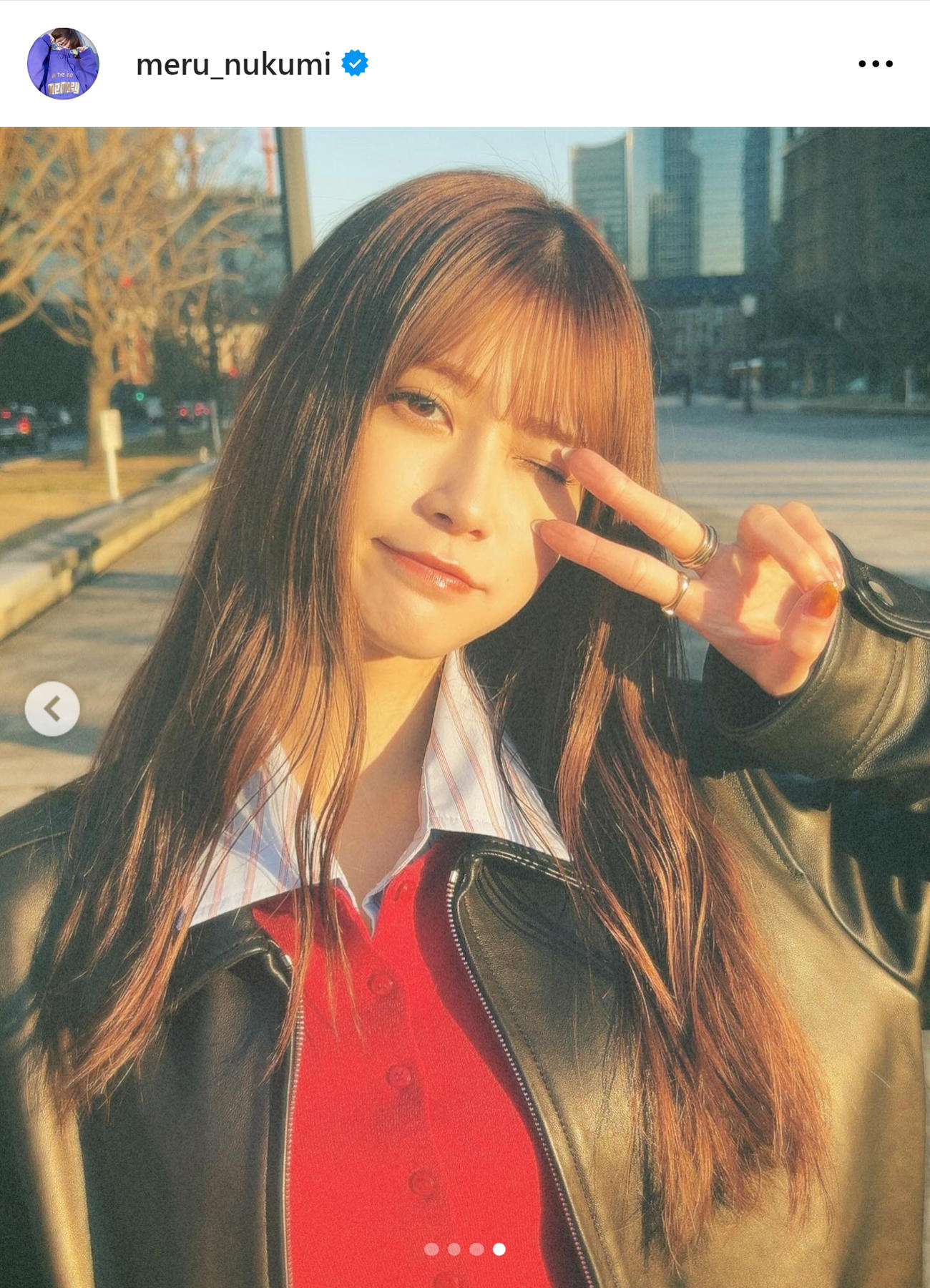 生見愛瑠のインスタグラムから