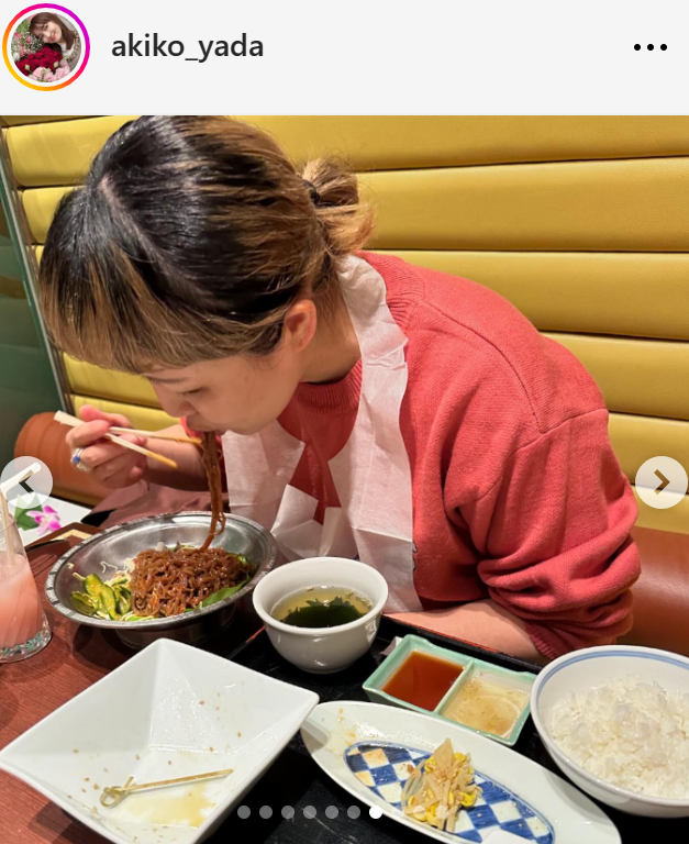 矢田亜希子のインスタグラムから