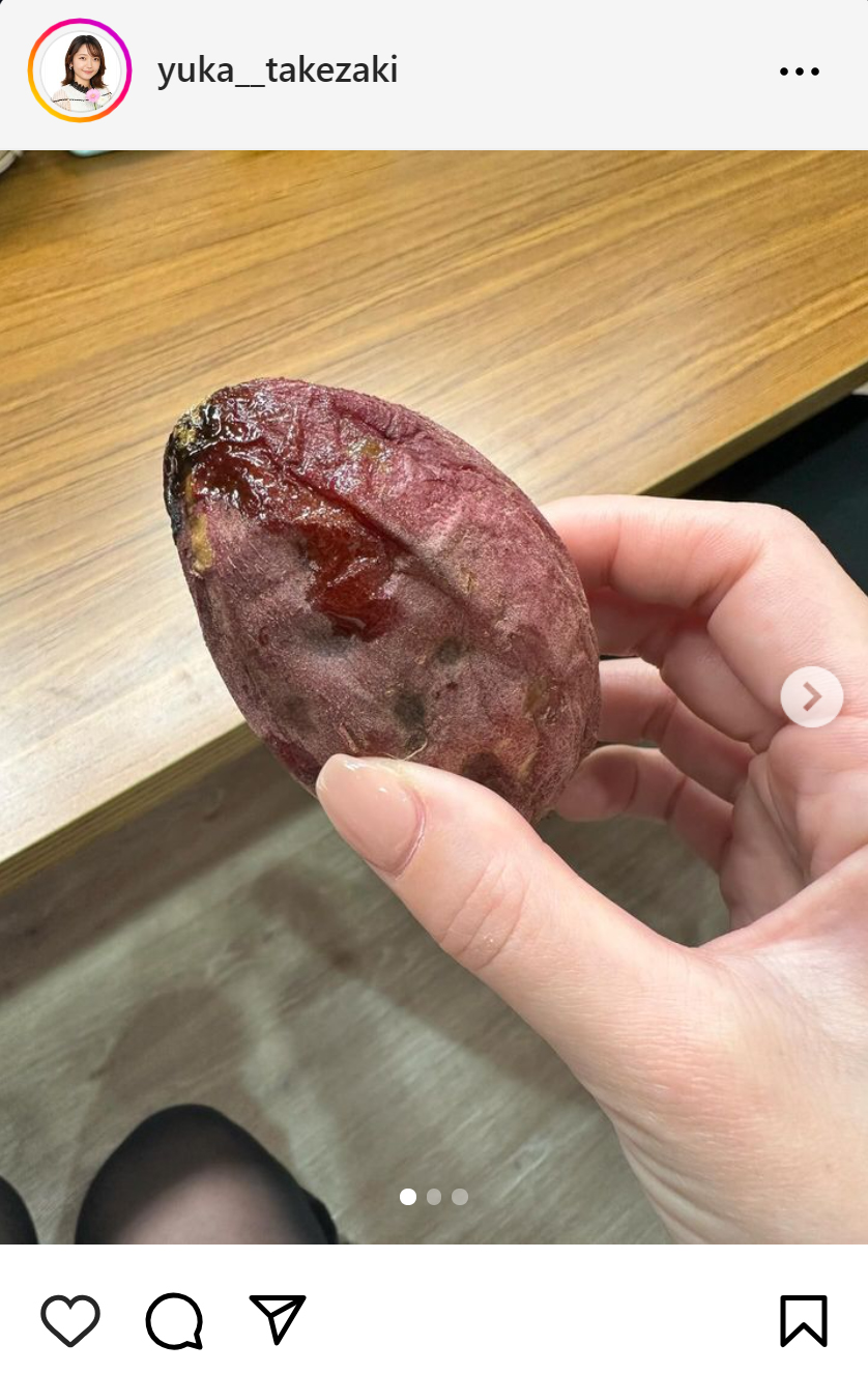 竹崎由佳アナのインスタグラムから