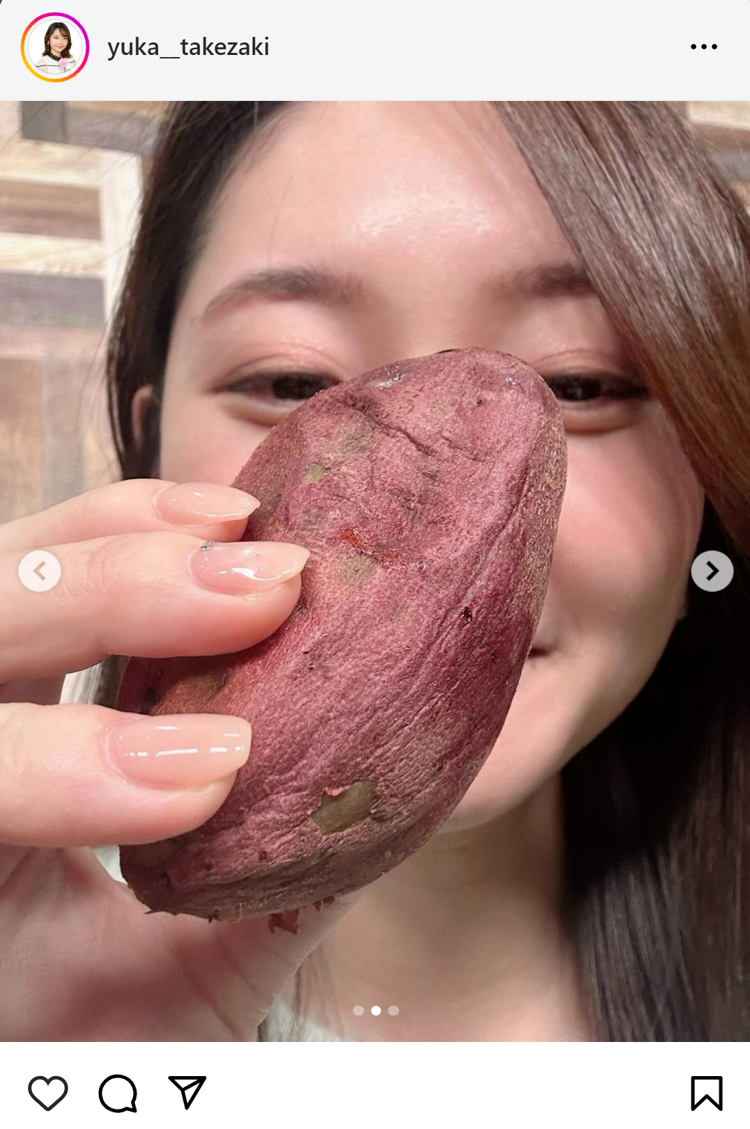 竹崎由佳アナのインスタグラムから