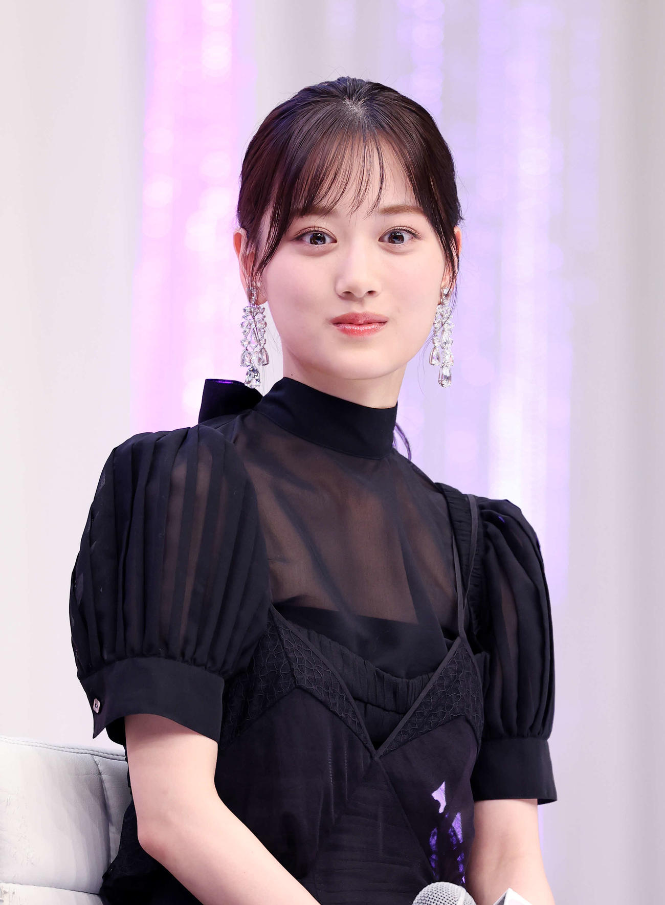 製作発表会見に登壇した山下美月（撮影・鈴木正人）