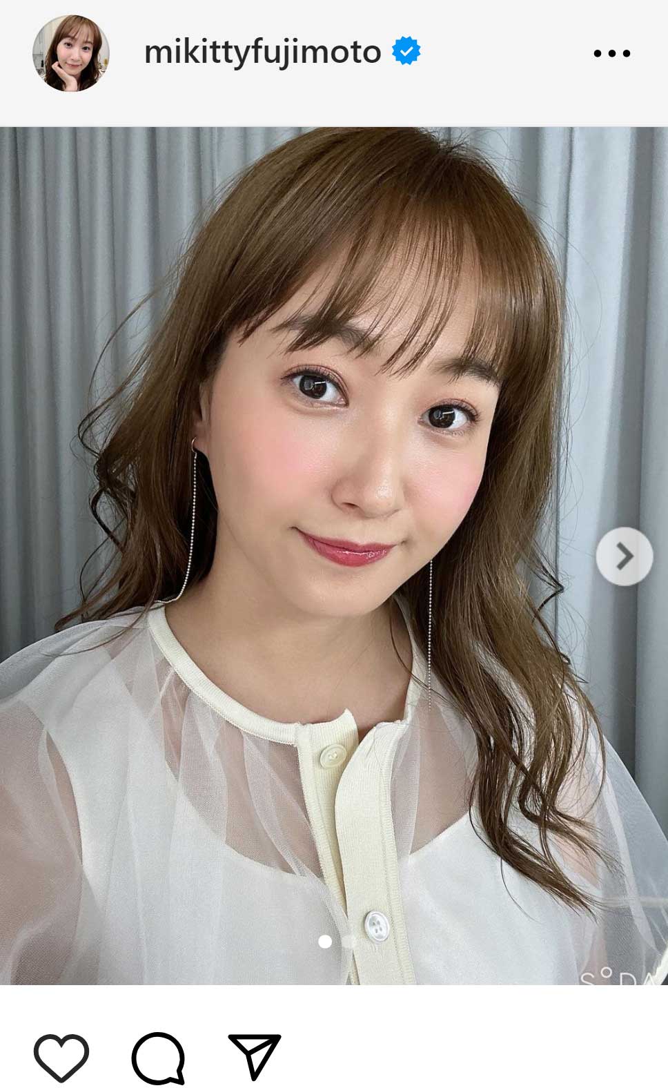 藤本美貴のインスタグラムから