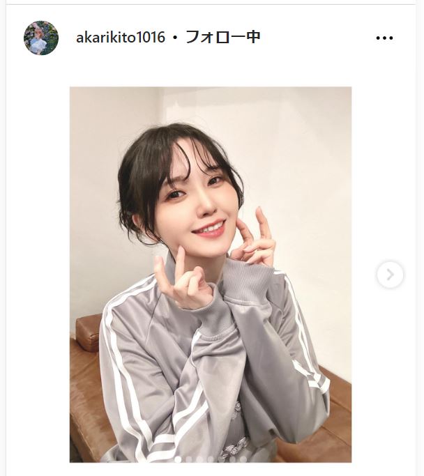 鬼頭明里のインスタグラムから