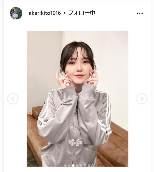 鬼頭明里のインスタグラムから