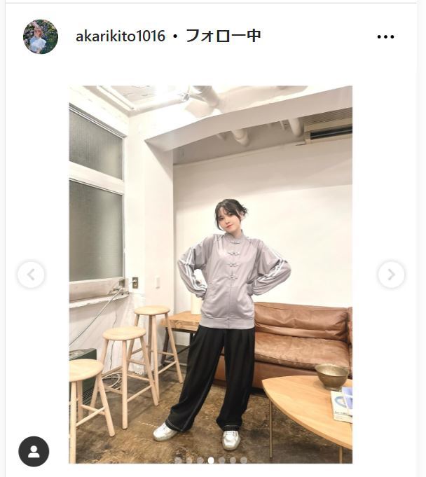 鬼頭明里のインスタグラムから