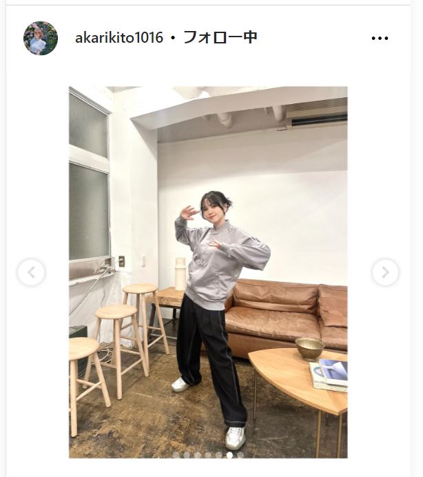 鬼頭明里のインスタグラムから