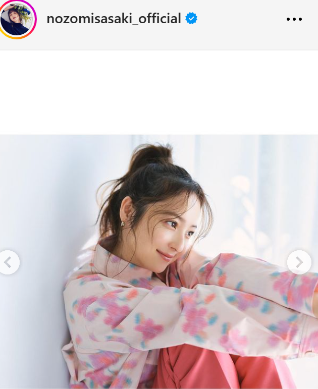 佐々木希のインスタグラムから
