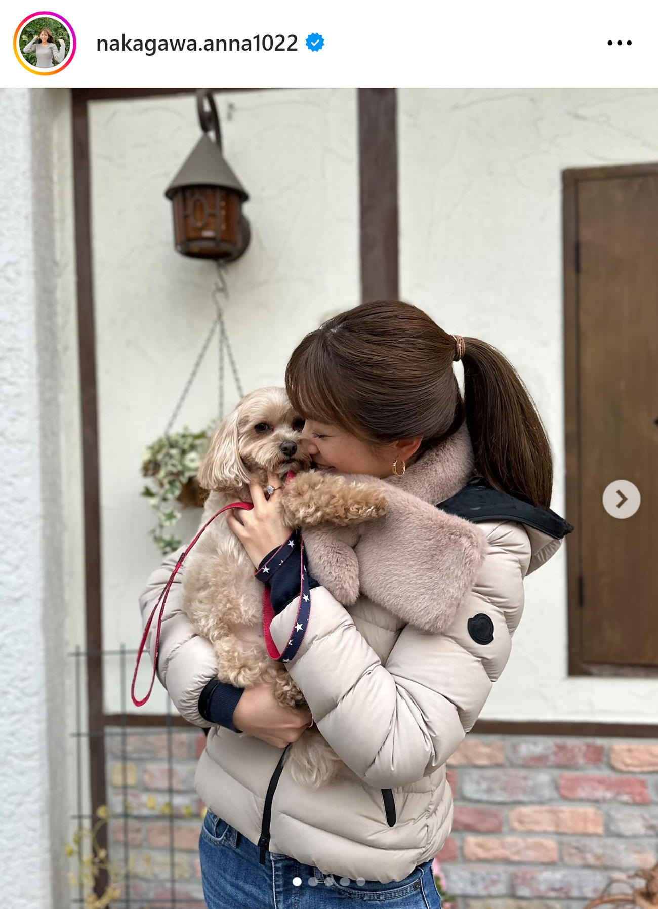 NHK中川安奈アナのインスタグラムから