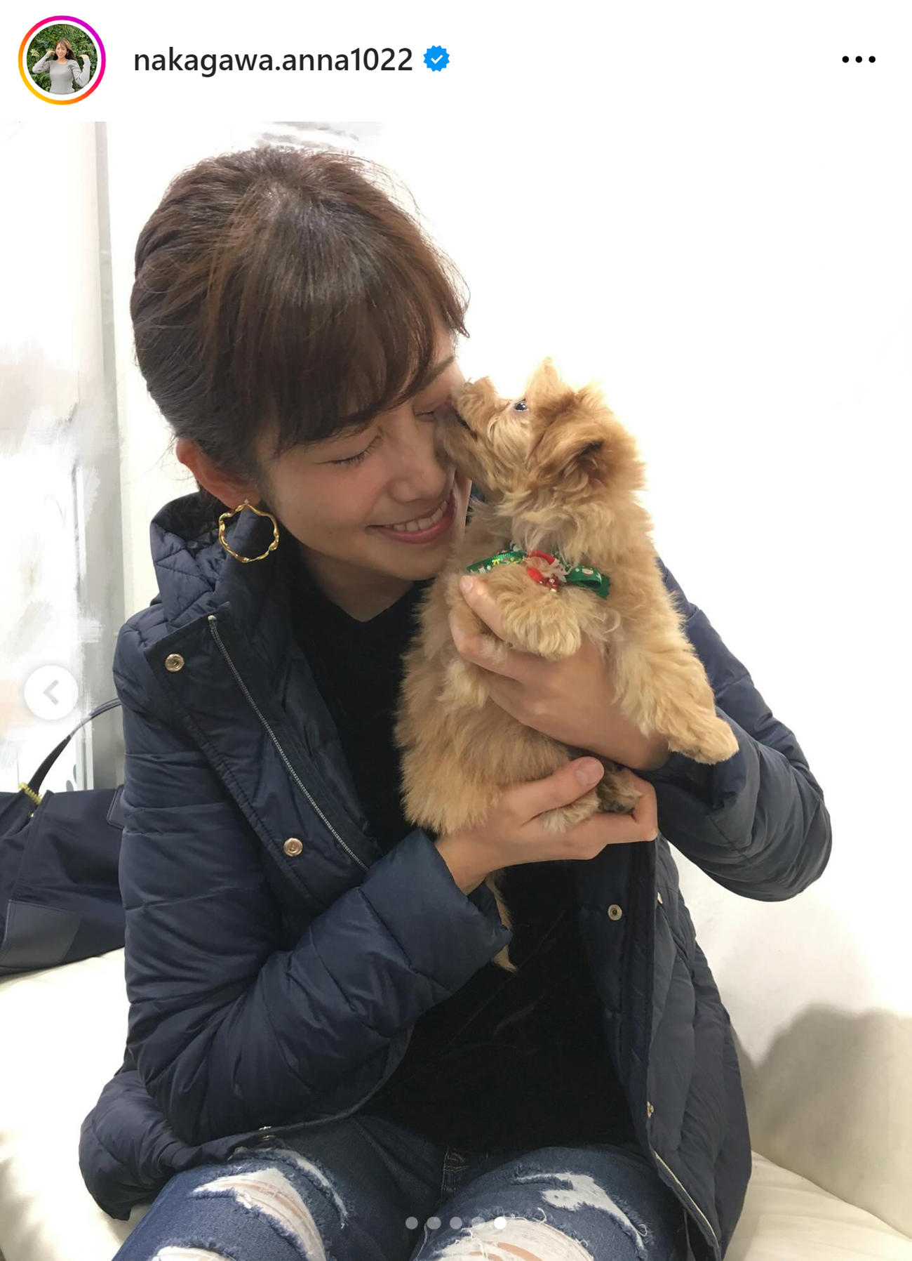 NHK中川安奈アナのインスタグラムから