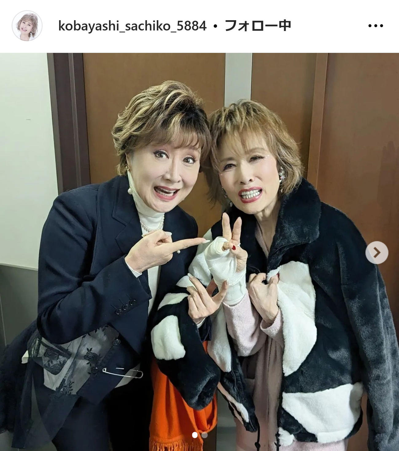 小林幸子のインスタグラムから