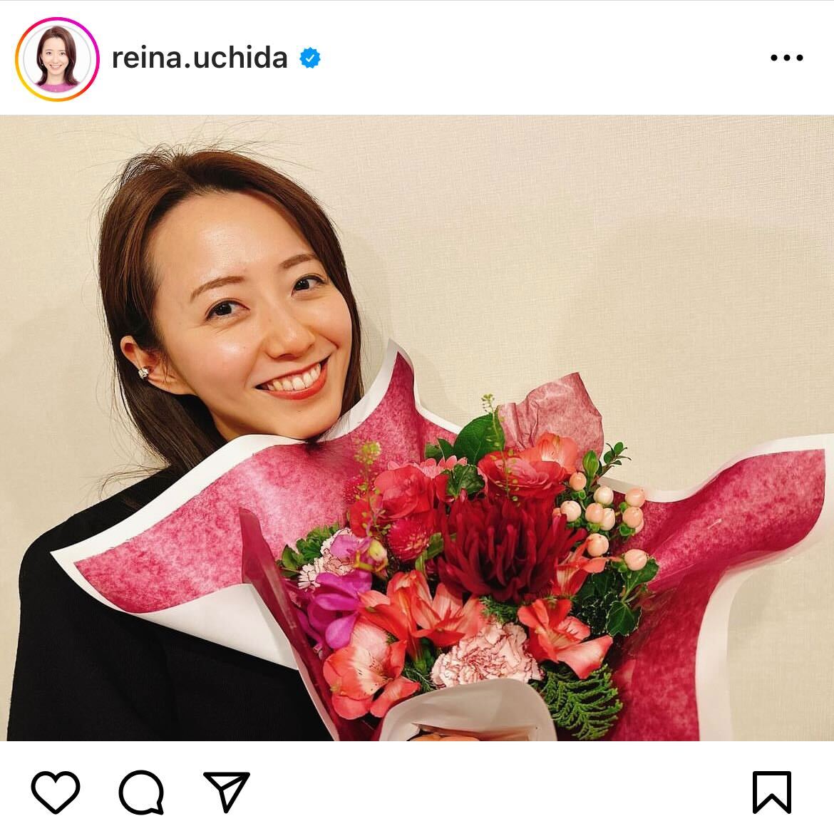 フジテレビ内田嶺衣奈アナウンサーインスタグラムから