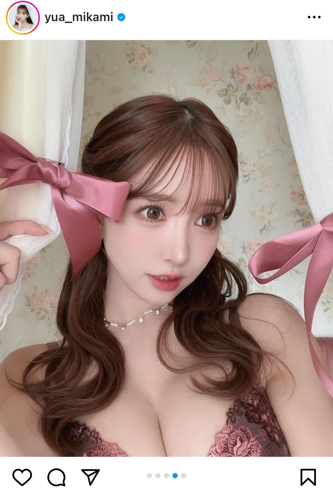 三上悠亜インスタグラムから