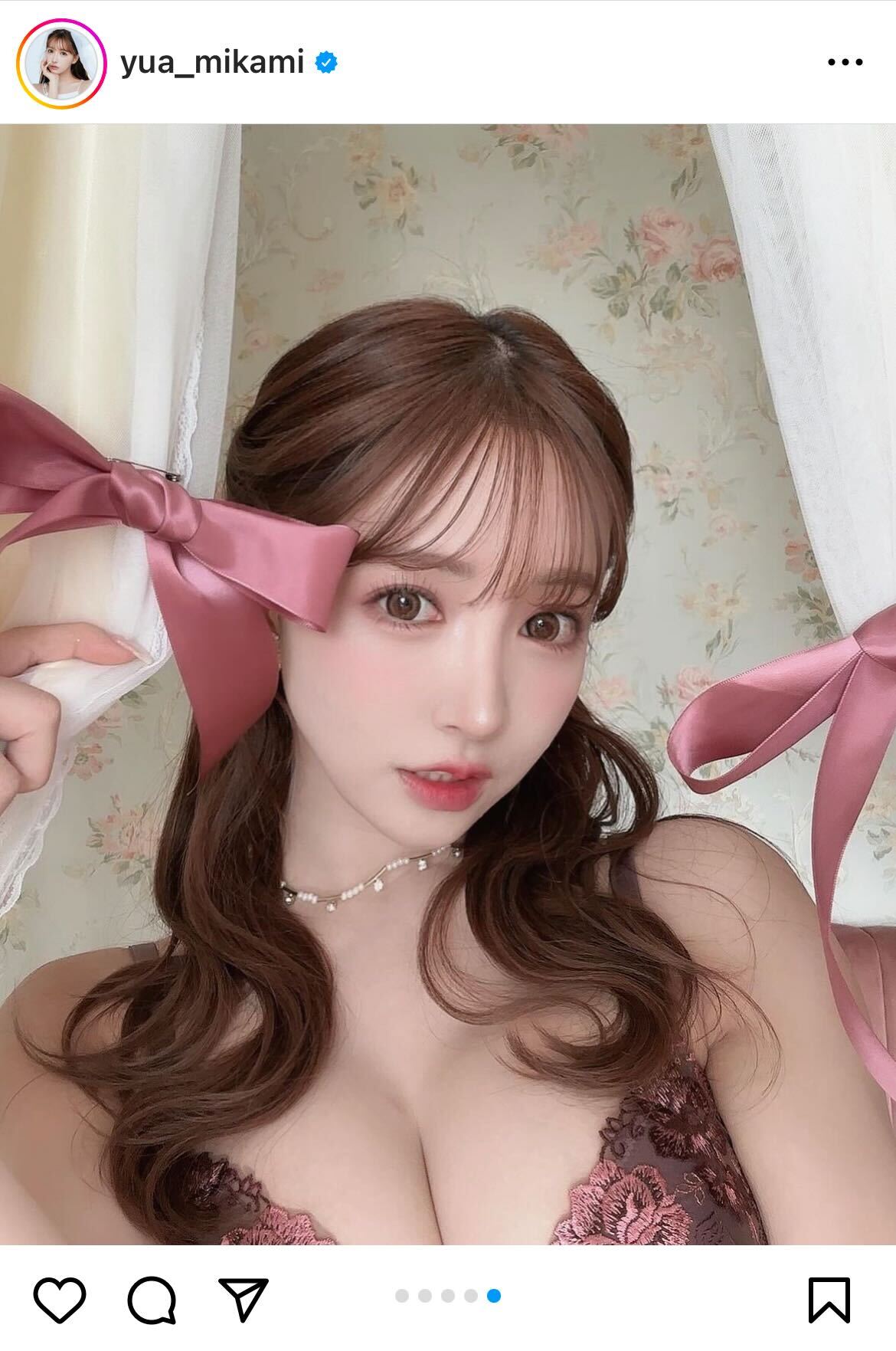 三上悠亜インスタグラムから