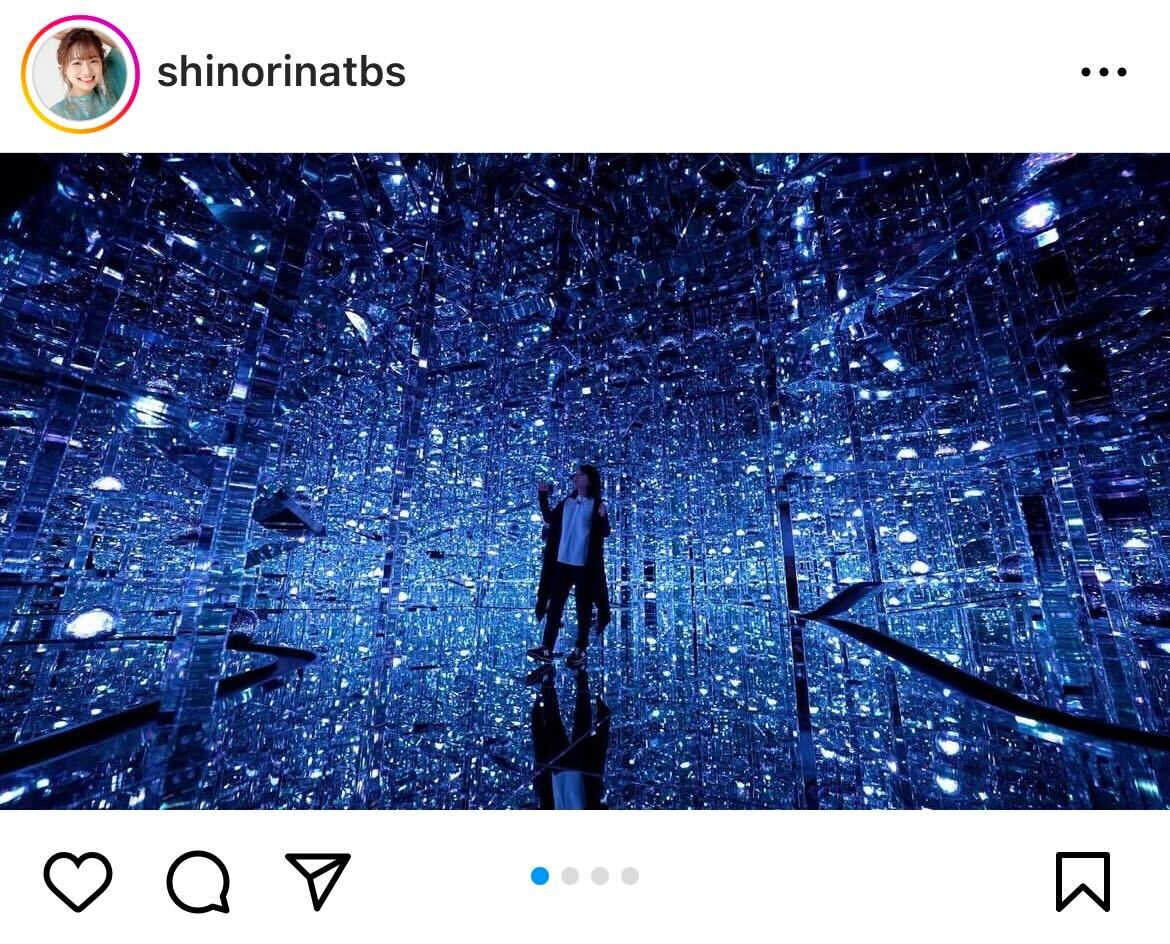 篠原梨菜アナインスタグラムから