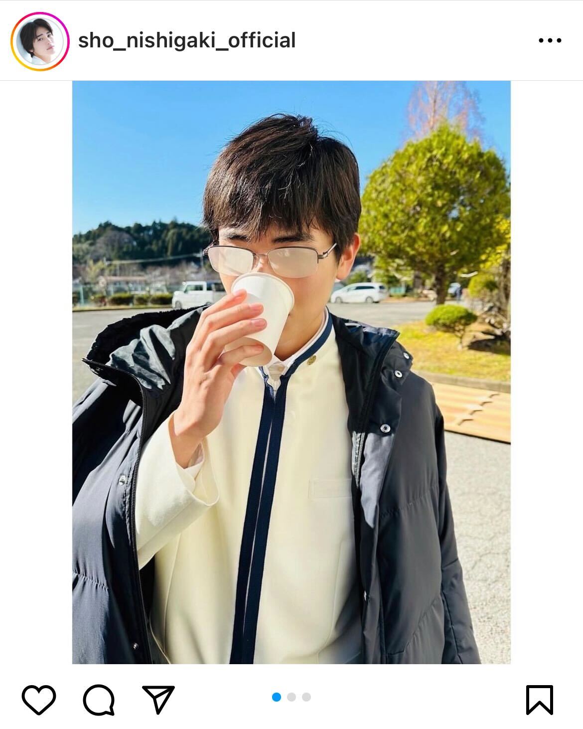 西垣匠インスタグラムから