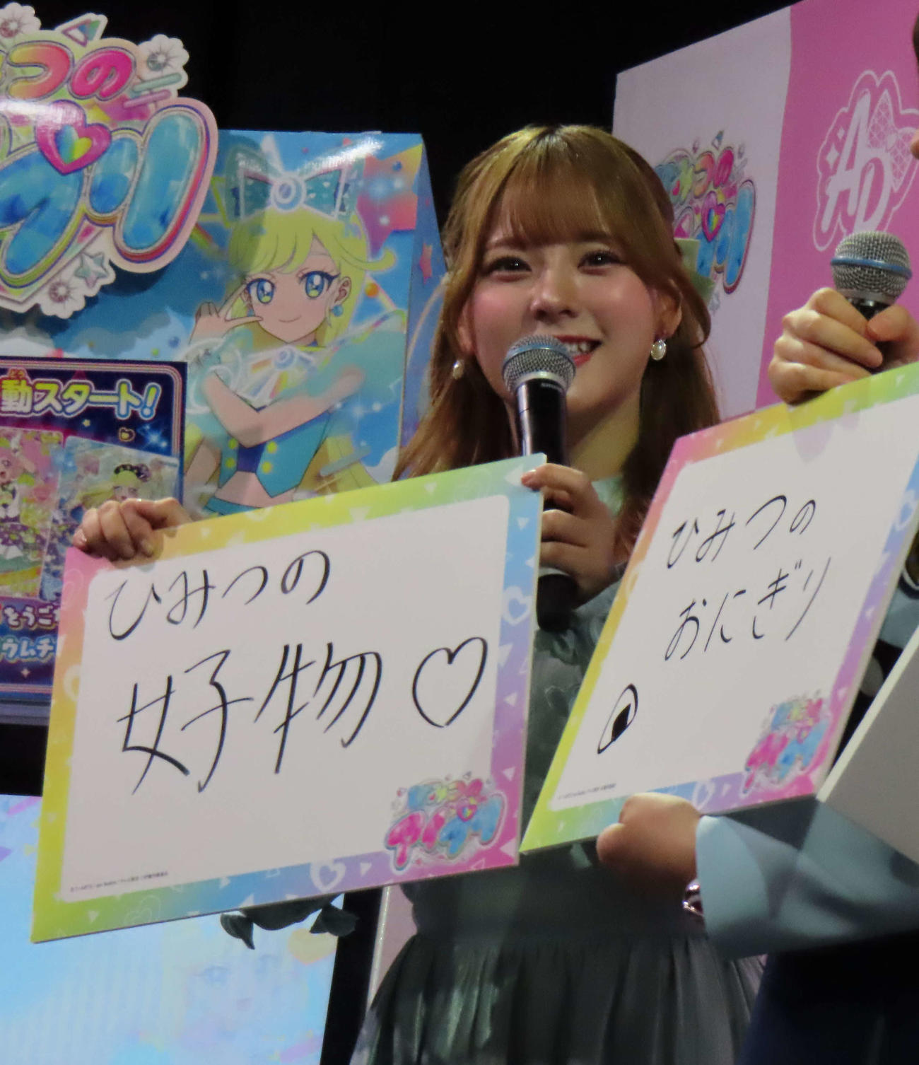 「プリティーシリーズ」発表会に出席した齊藤なぎさ（撮影・横山慧）