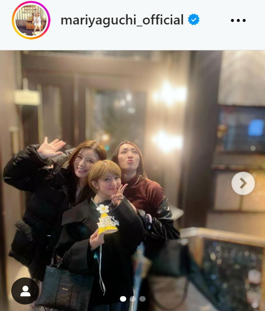 矢口真里のインスタグラムから