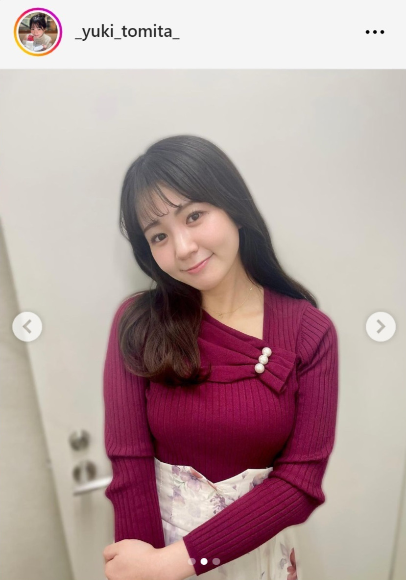 テレビ東京・冨田有紀アナのインスタグラムから