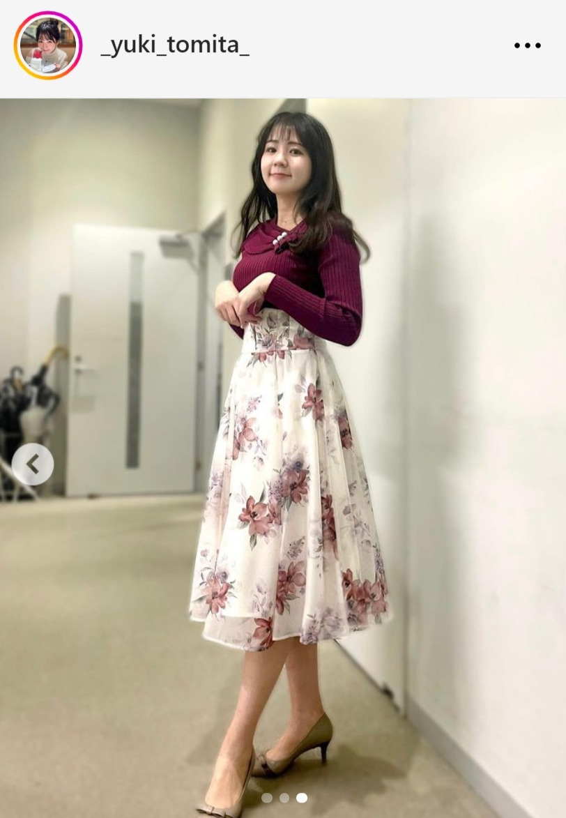テレビ東京・冨田有紀アナのインスタグラムから