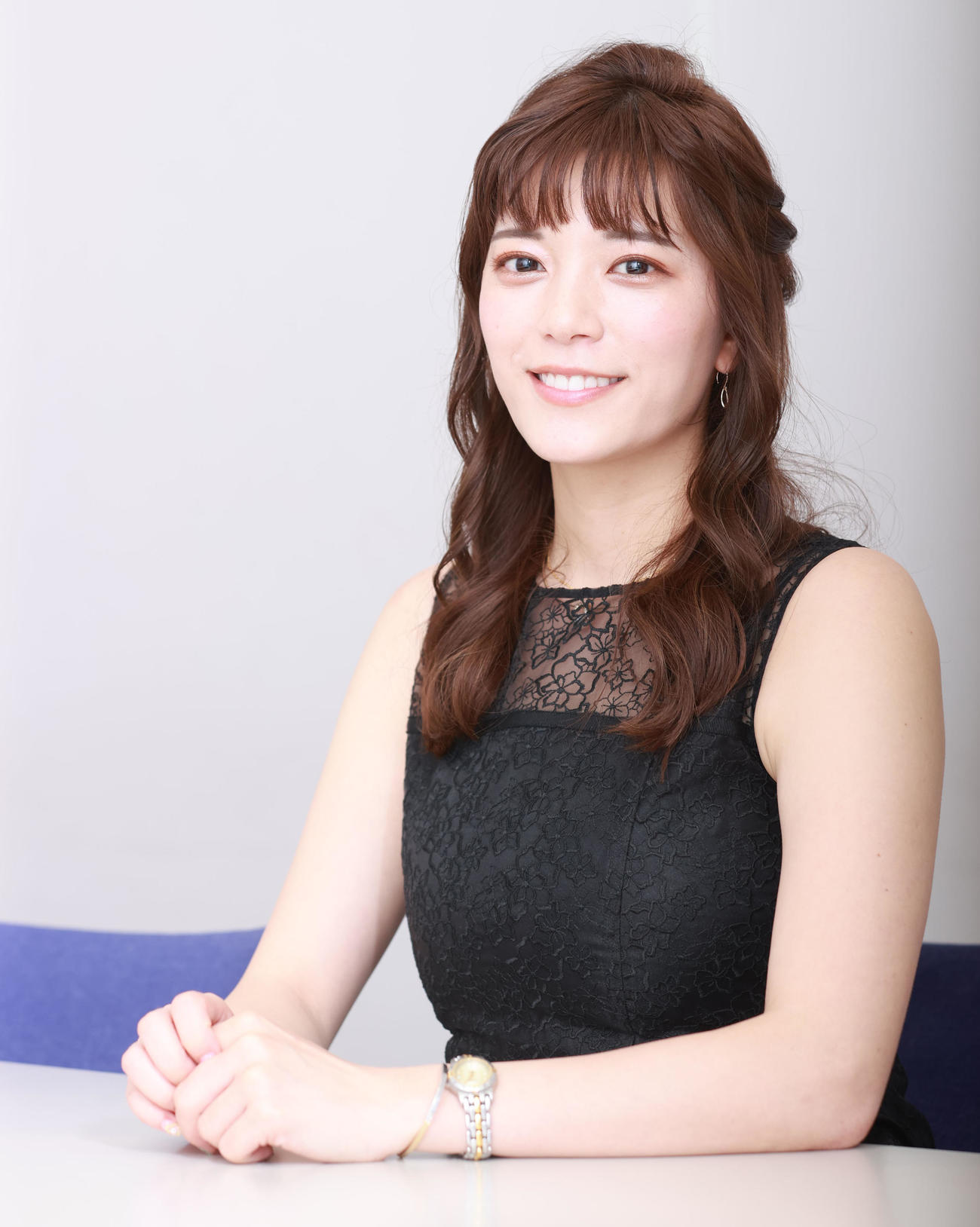 テレビ朝日の三谷紬アナ（21年4月撮影）