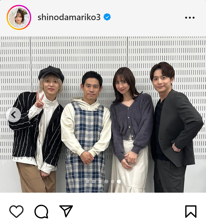 篠田麻里子のインスタグラムから