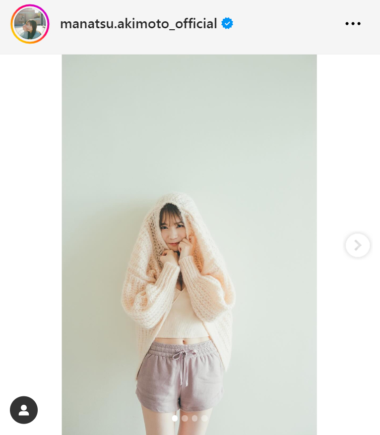 秋本真夏のインスタグラムから