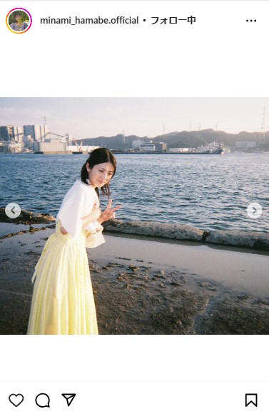 浜辺美波のインスタグラムから