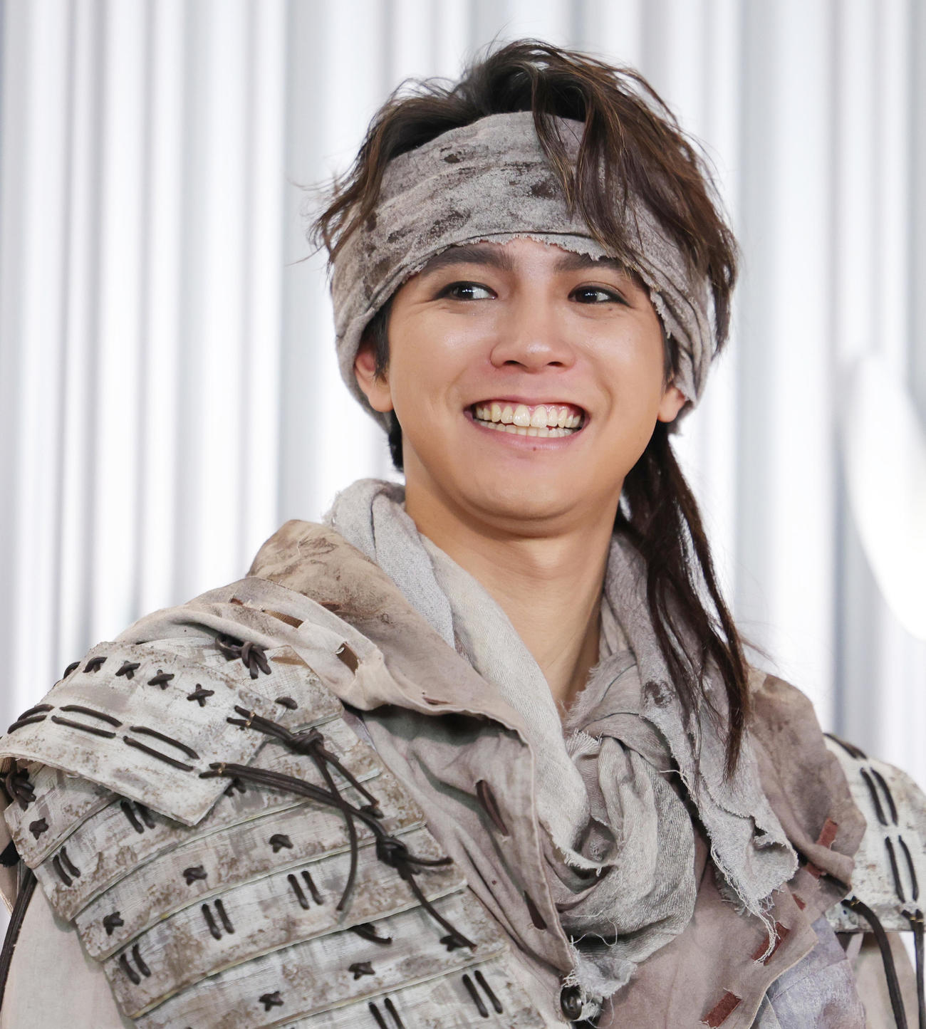 舞台「HiGH　＆　LOW THE　戦国」初日を前に会見す片寄涼太（撮影・野上伸悟）