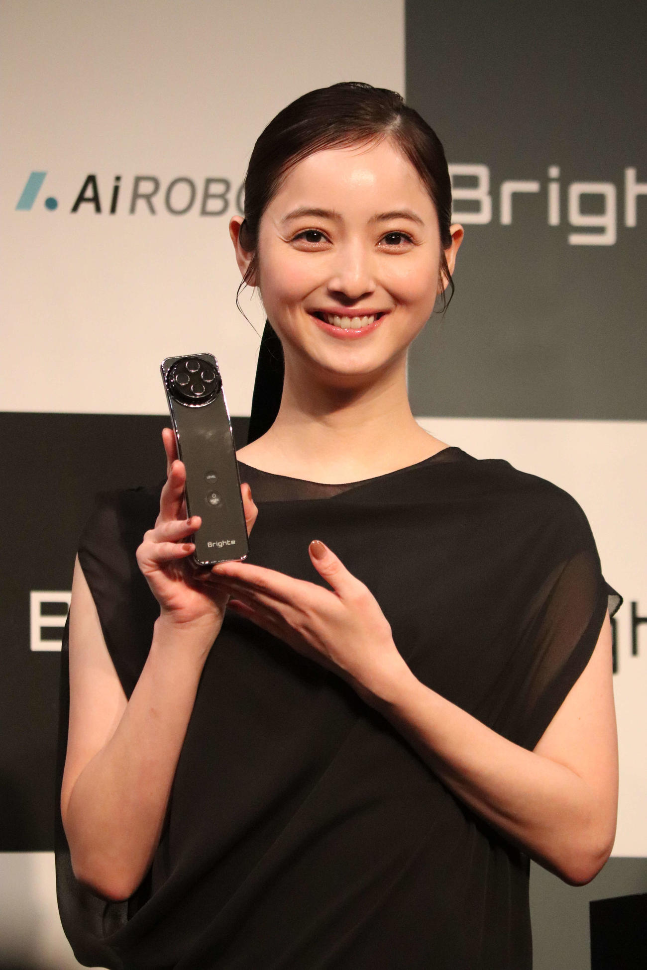 新美容家電ブランド「Brighte」アンバサダー就任発表会に登壇した佐々木希（撮影・加藤理沙）