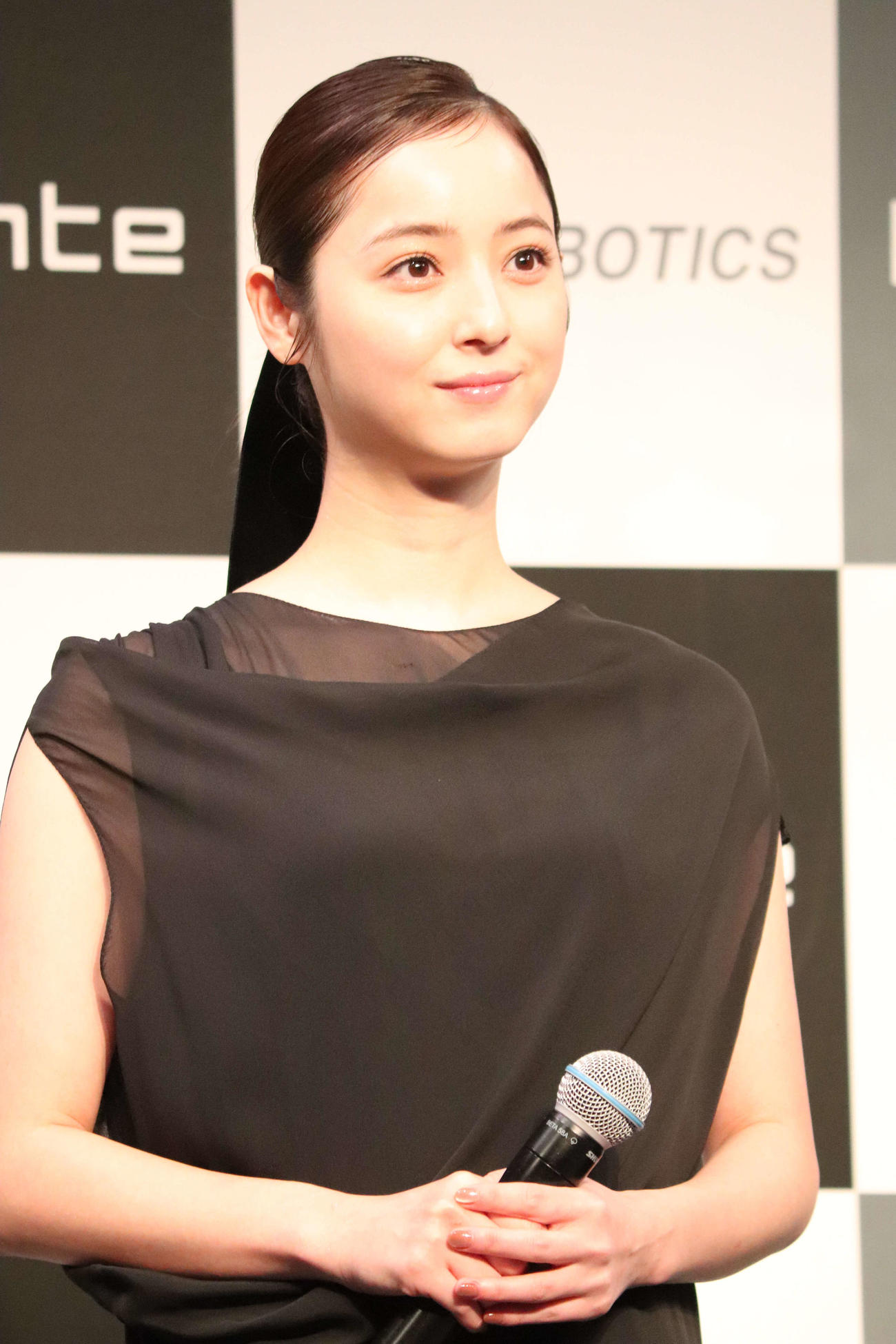 新美容家電ブランド「Brighte」アンバサダー就任発表会に登壇した佐々木希（撮影・加藤理沙）