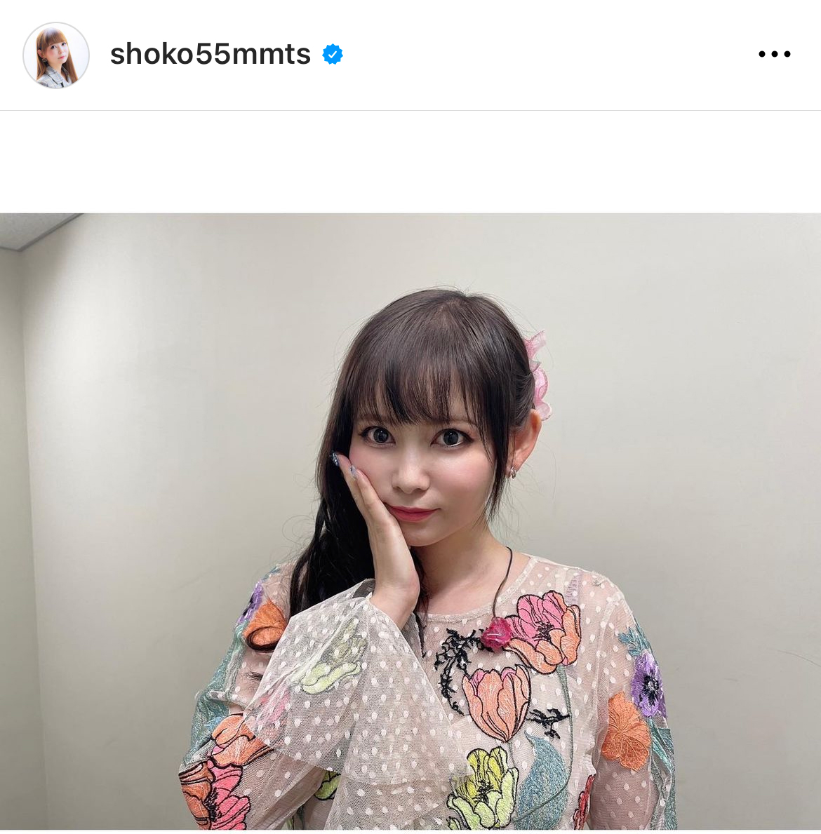 中川翔子のインスタグラムから