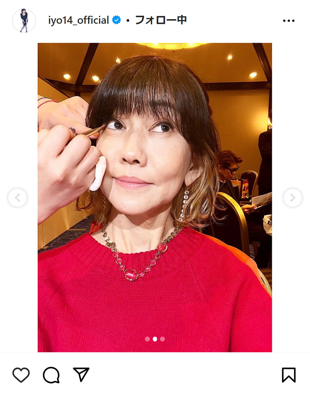 松本伊代のインスタグラムから