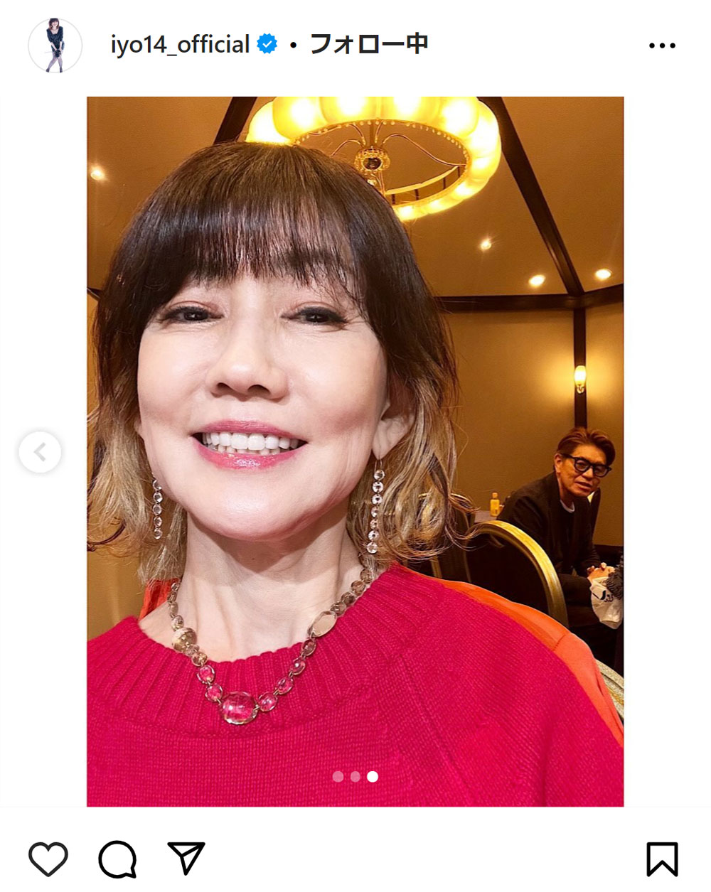 松本伊代のインスタグラムから