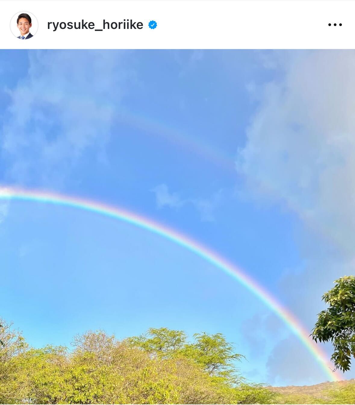 堀池亮介アナのインスタグラムから