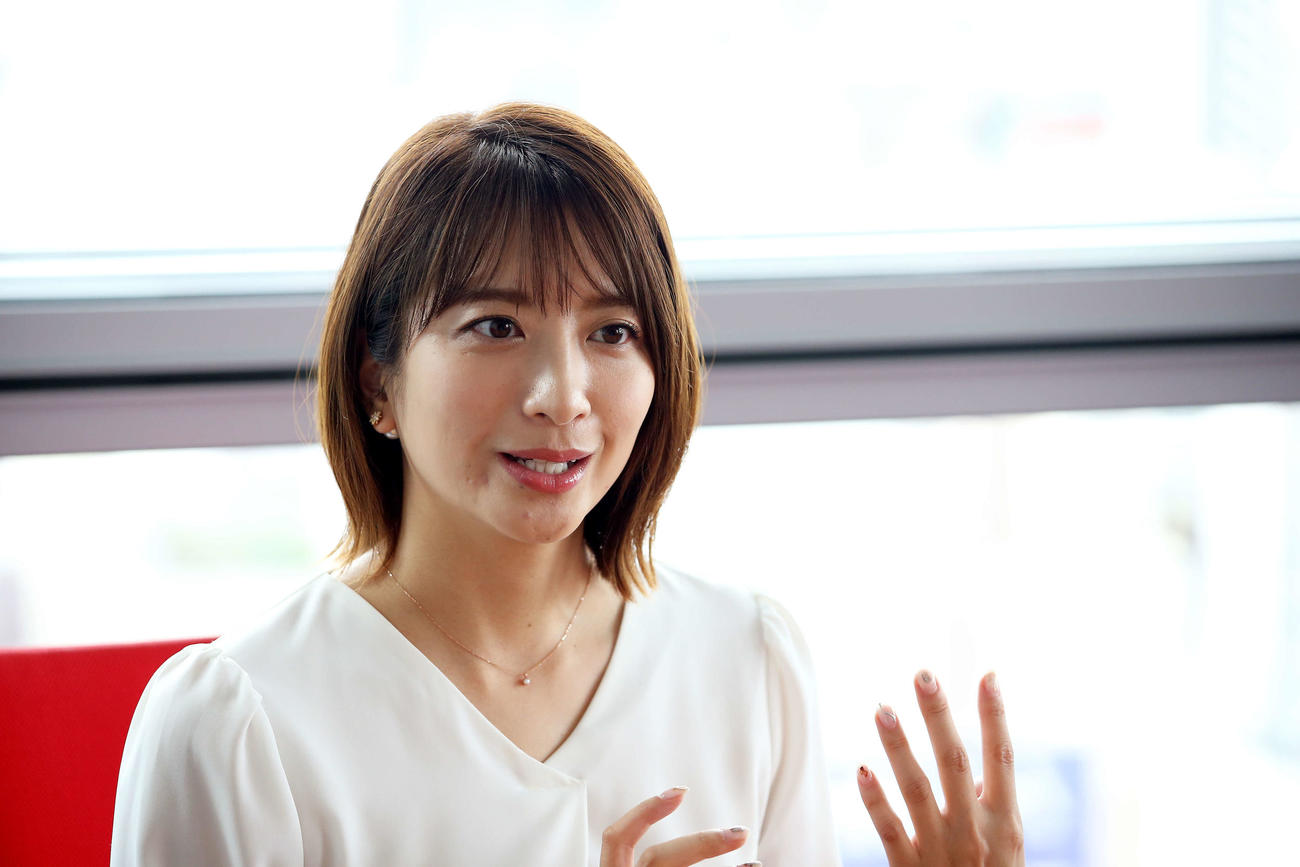 元日本テレビの笹崎里菜さん（2019年9月撮影）