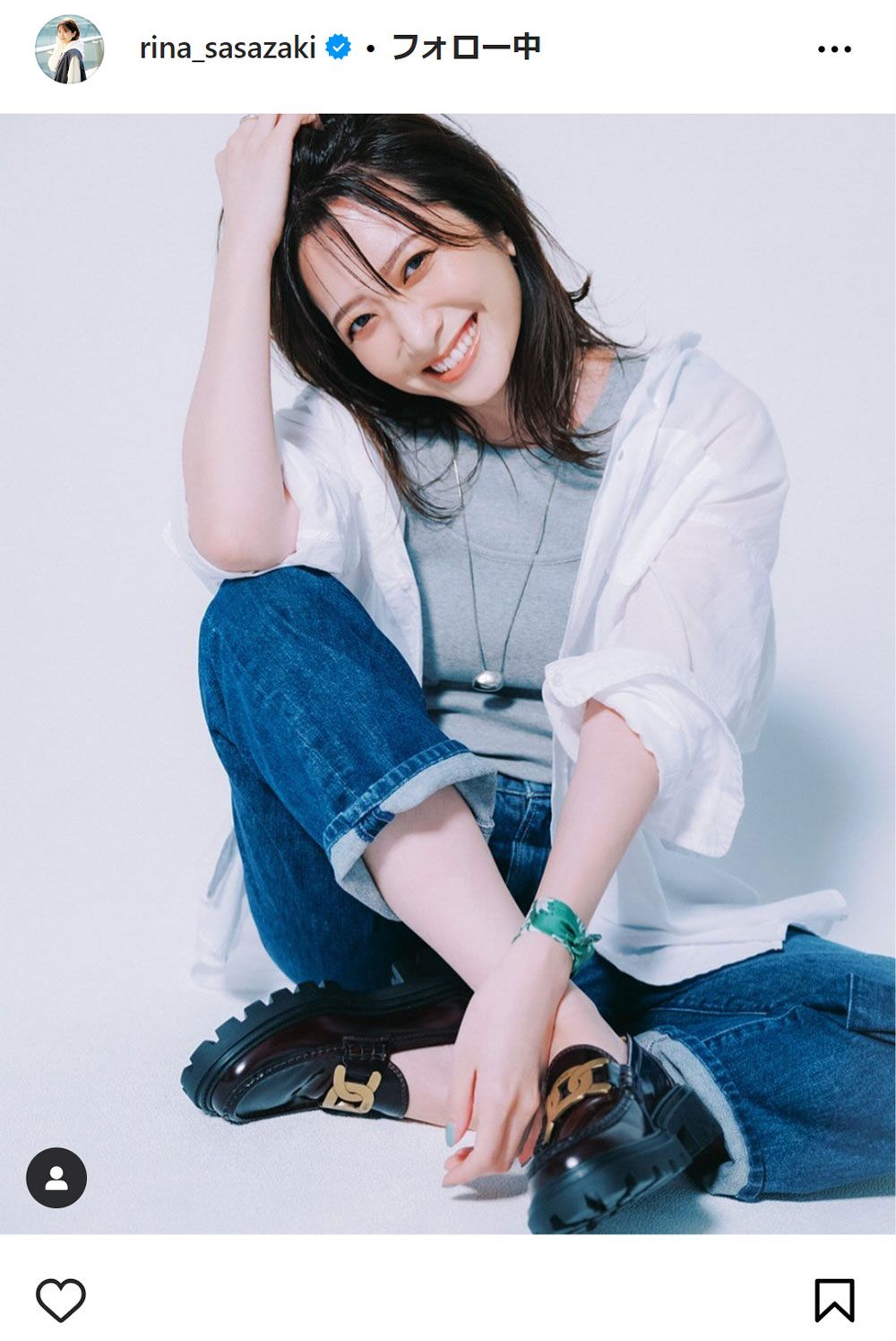 笹崎里菜さんのインスタグラムから
