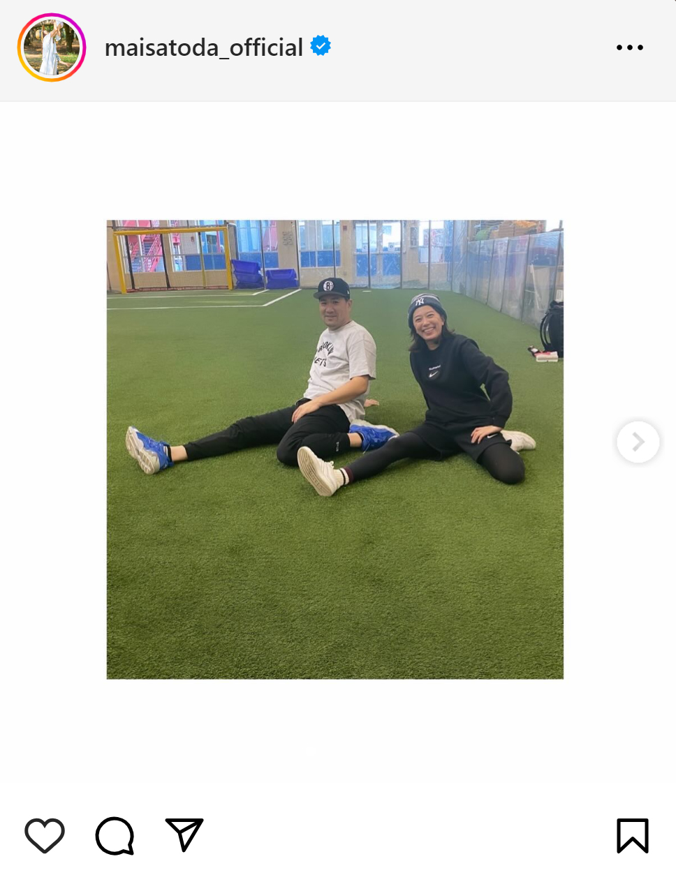 里田まいのインスタグラムから