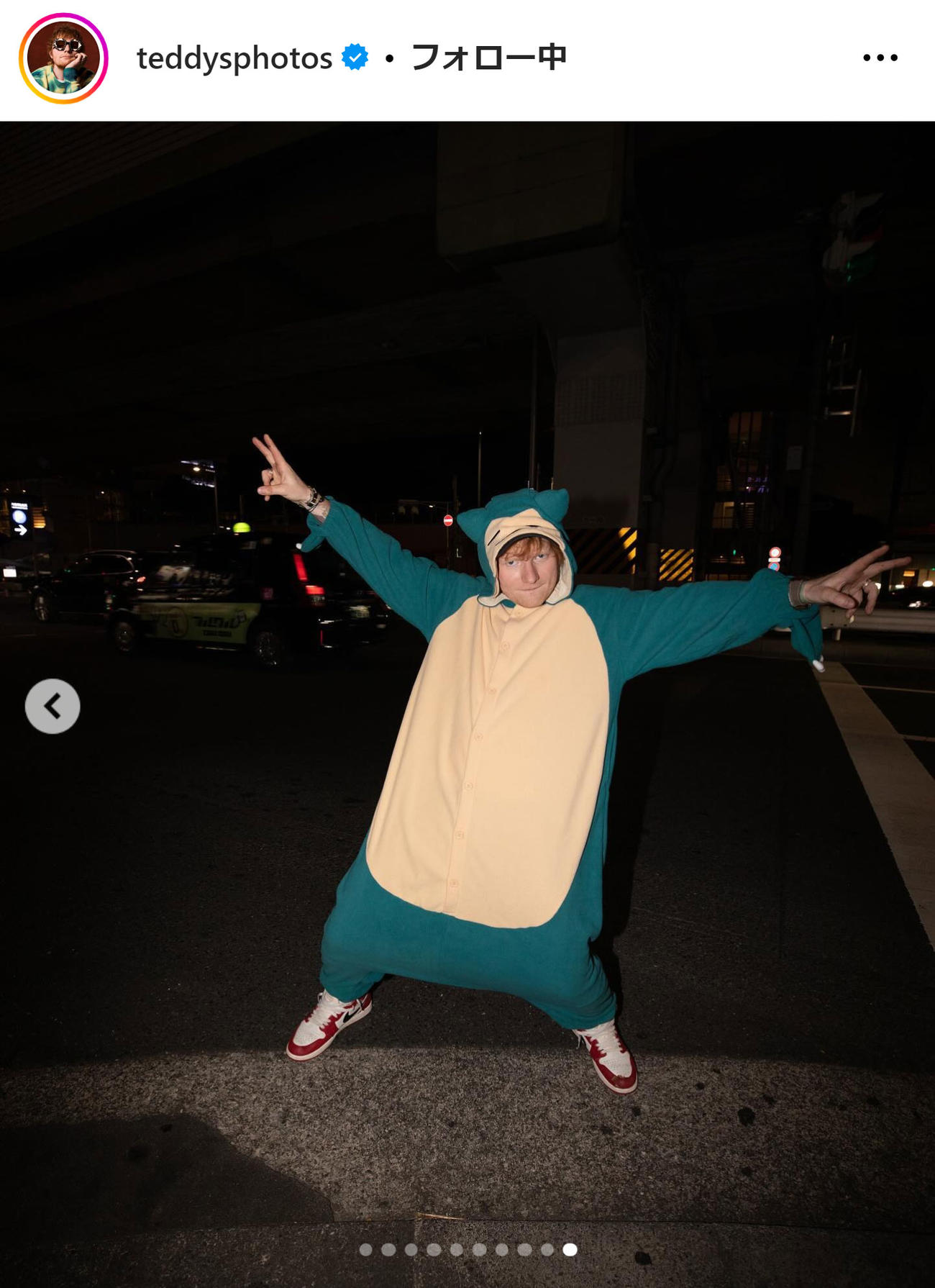 エド・シーランのインスタグラムから