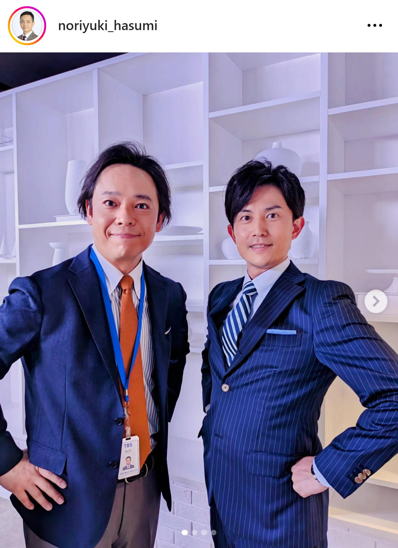 TBS蓮見孝之アナのインスタグラムから