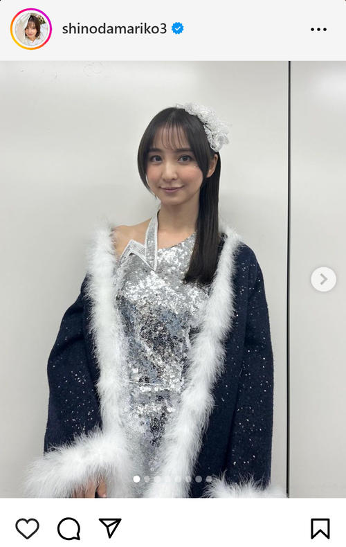 篠田麻里子、ギラギラミニ＆ロングヘアのアイドル姿披露に「アイドル