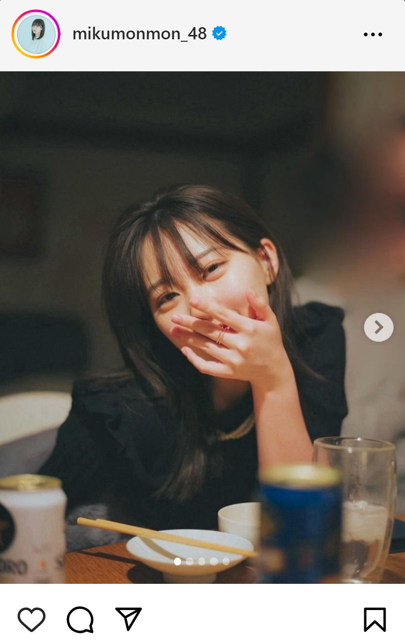 田中美久のインスタグラムから