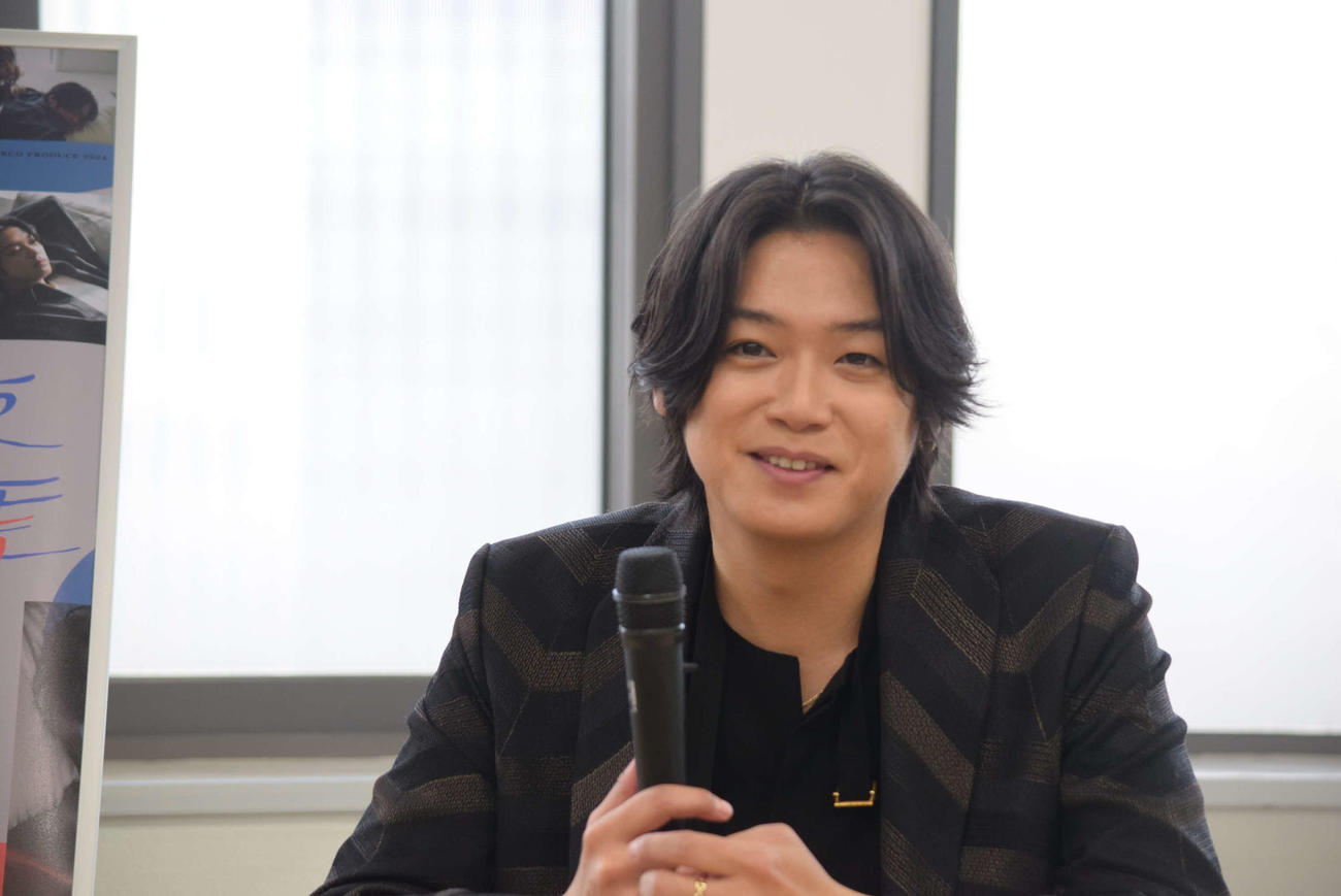 舞台への意気込みを語ったHey！Say！JUMP高木雄也（撮影・阪口孝志）