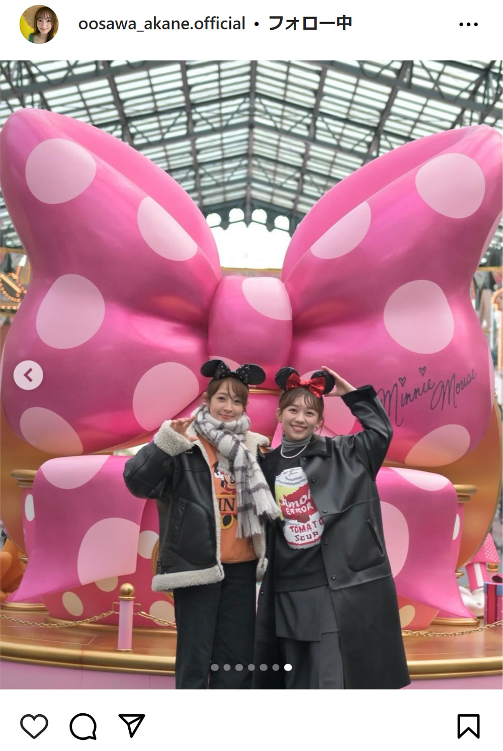 大沢あかねのインスタグラムから