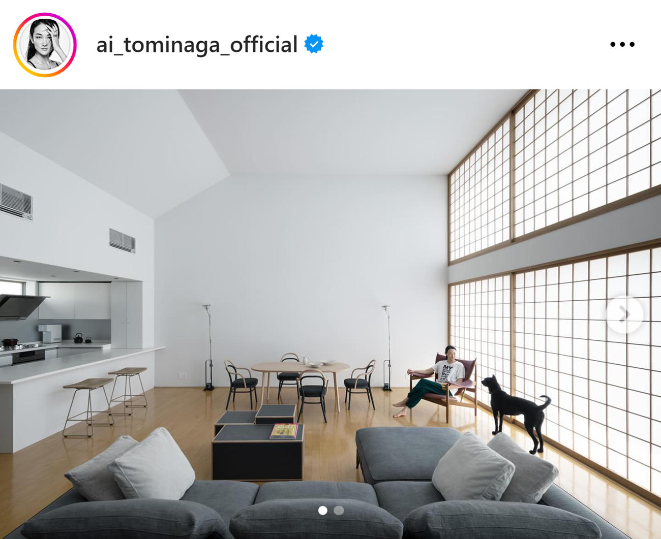 冨永愛のインスタグラムから